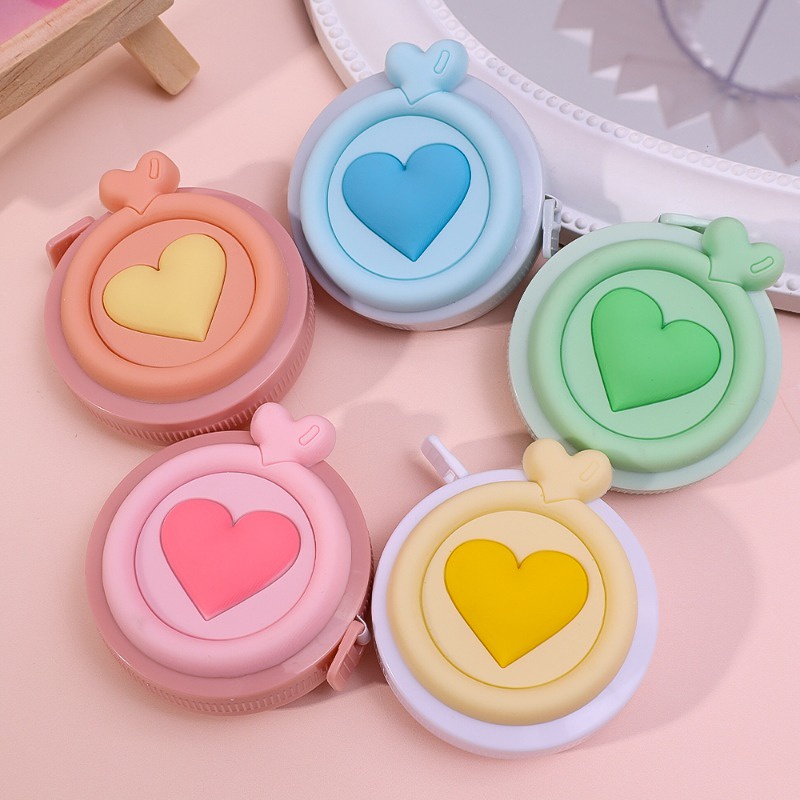 Thước Cuộn 1.5m Màu macaron mini Dễ Thương Di Động Đo Chiều Cao Cho Thợ May
