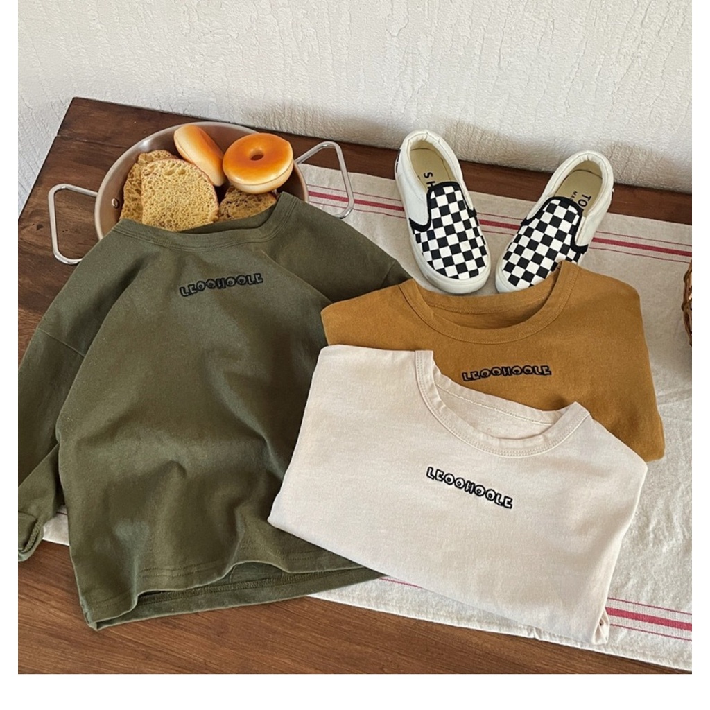 Áo Thun cotton Sáp Mềm Mại Tay Dài Thêu Họa Tiết Thời Trang Mùa Xuân Dành Cho Trẻ Em