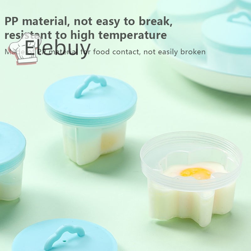 Khuôn Silicon Hấp Trứng Chịu Nhiệt Độ Cao Hình Hoạt Hình Có Nắp Đậy Cho Bé