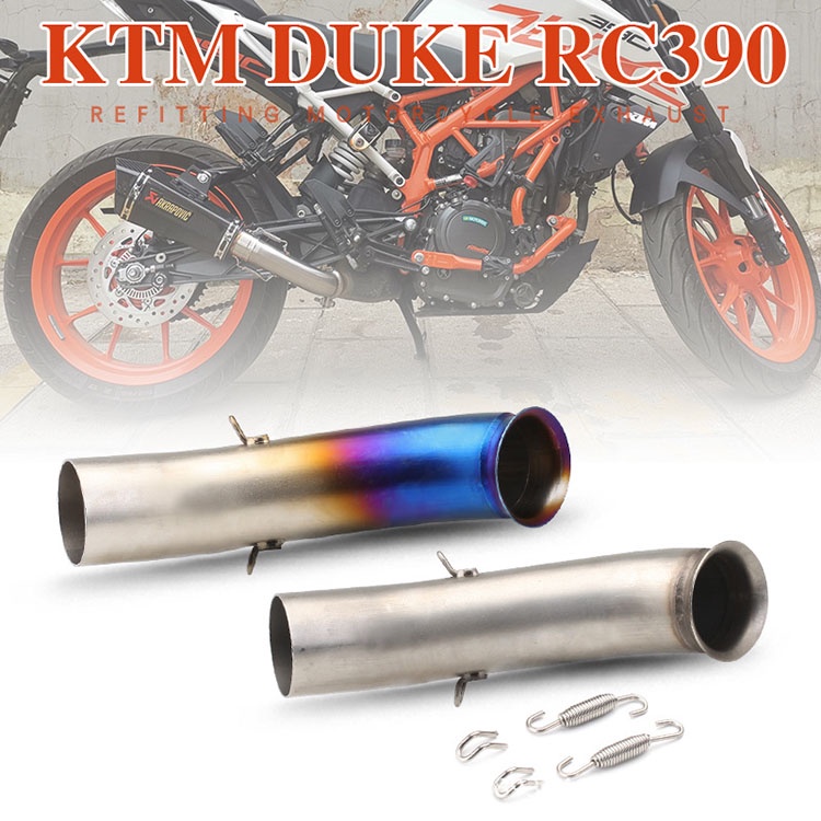 Ống xả xe máy Ống liên kết giữa cho KTM DUKE 125 250 390 RC250 RC390 2017-2019 Kết nối với Bộ giảm t