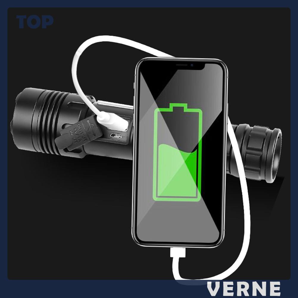 Đèn Pin led xhp70 / xhp160 cob 1500lm / 1800lm ipx4 Chống Thấm Nước Có Thể Sạc Lại Bằng Cổng usb