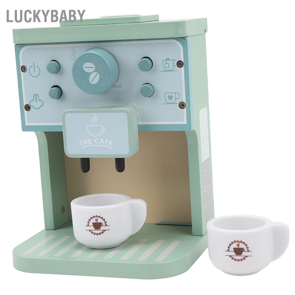 LUCKYBABY Máy Pha Cà Phê Đồ Chơi Vui Nhộn Giáo Dục Sớm Mô Phỏng Cốc Sữa Tấm Tròn Cho Bé Trai Gái