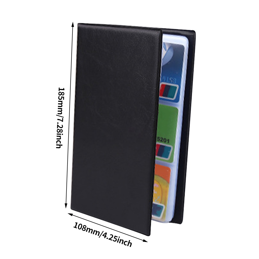 Album Ảnh Doanh Nhân mini 120 Khe Đựng Thẻ Bằng Da pu Chống Trầy Xước Kích Thước Lớn Dùng Làm Quà Tặng Văn Phòng