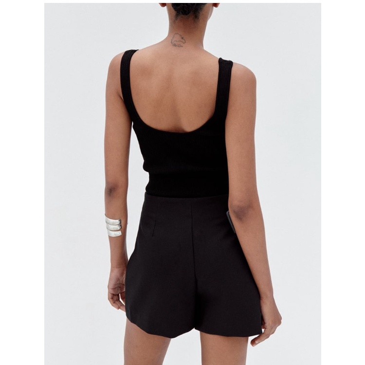 Zara Quần Short Lưng Cao Dáng Ôm Phong Cách Âu Mỹ Thời Trang Mùa Hè 233160888