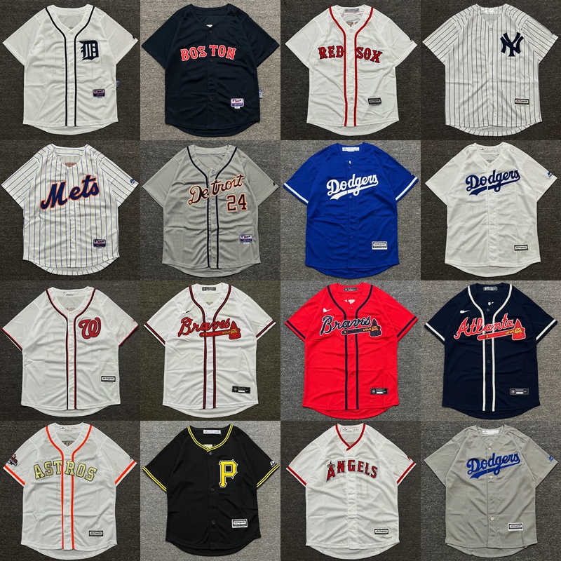 Áo bóng chày trẻ em Quần áo trẻ em Áo len thể thao cổ điển kiểu Mỹ thêu nửa tay Đồng phục bóng chày trẻ em Hip-Hop hiphop Loose Training Performance Jersey