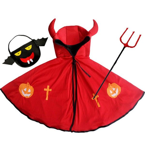 Áo Choàng Hóa Trang halloween Hình Bí Ngô Dành Cho Bé Trai Và Bé Gái