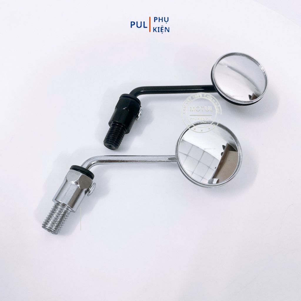 Gương mini tròn cầu lồi đường kính 3cm chân 10li ren thuận trang trí chân gương