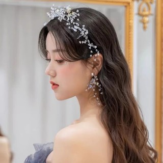 Băng Đô Cài Tóc Đính Pha Lê Thời Trang Cho Cô Dâu