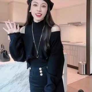 Set áo len cặp 2 chi tiết chất len mịn Vivienne