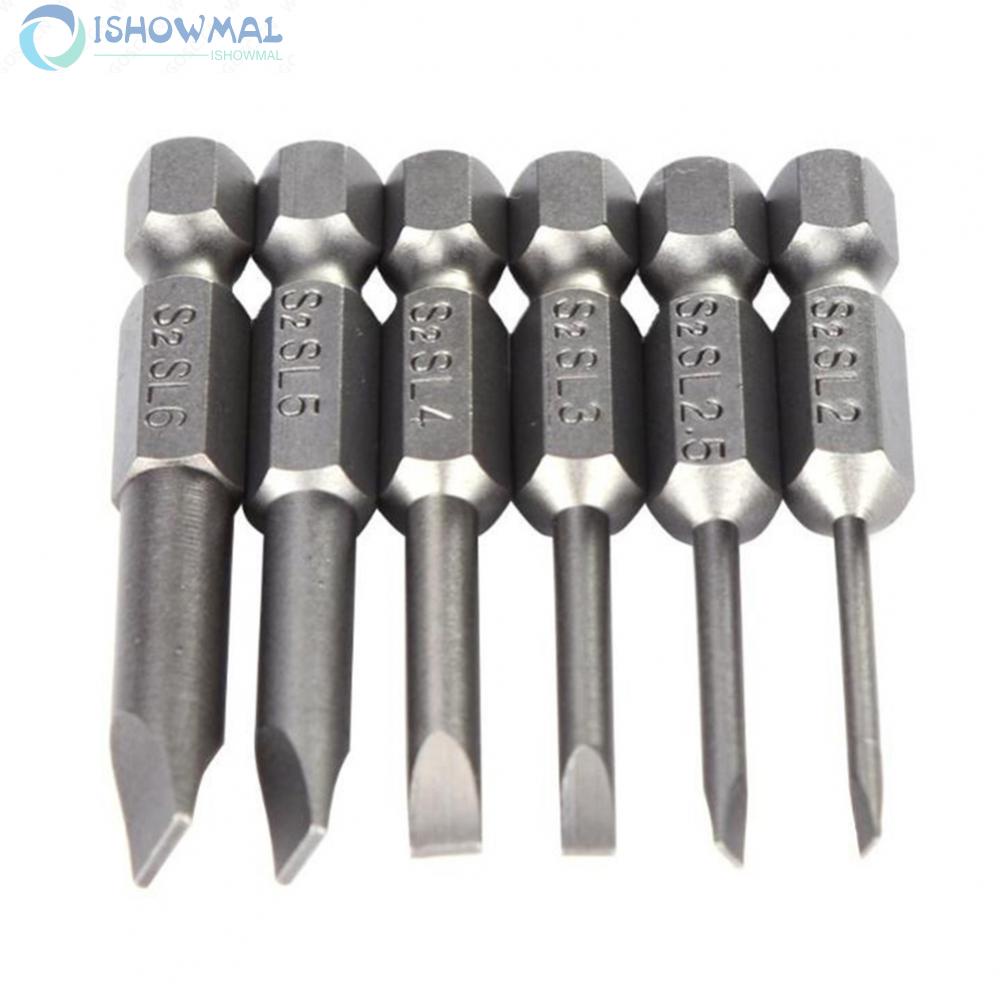Screwdriver Bit 2.0-6.0mm Accessories Electric Drills Flat Head Magnetic-New In 9-