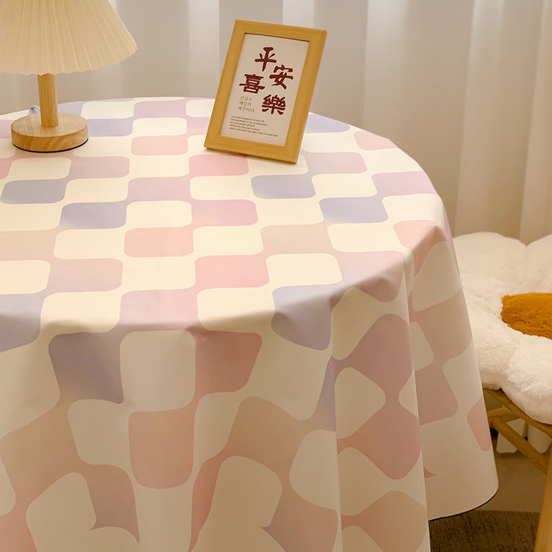 Khăn Trải Bàn Cà Phê Vải flannel Họa Tiết Caro Cổ Điển