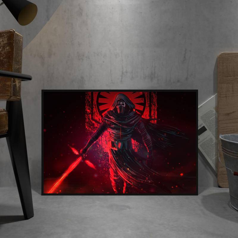 Tranh Treo Tường Vải canvas In Hình Phim star wars Trang Trí Nhà Cửa