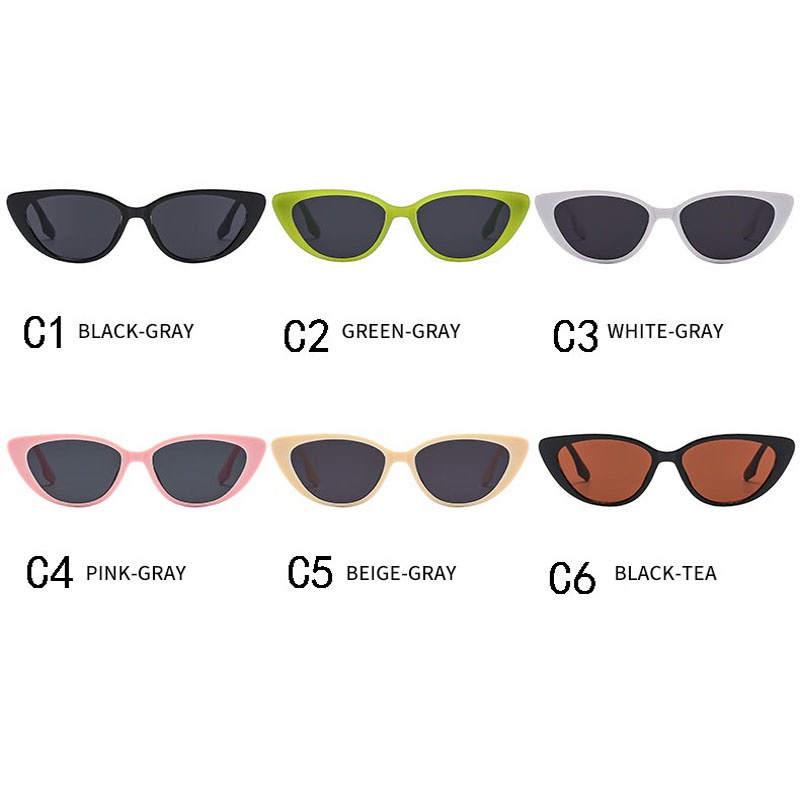 Kính Mát Gọng Mắt Mèo UV400 Phong Cách retro Thời Trang Cho Nam Và Nữ