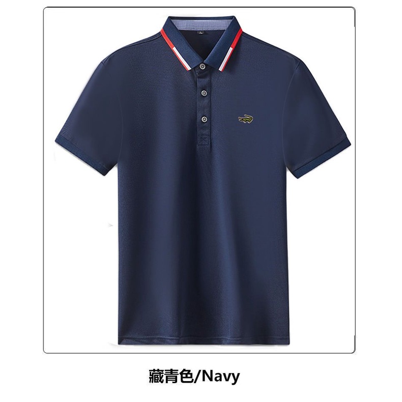 Áo Thun polo Tay Ngắn Màu Trơn Phong Cách hong kong Trẻ Trung Cho Nam