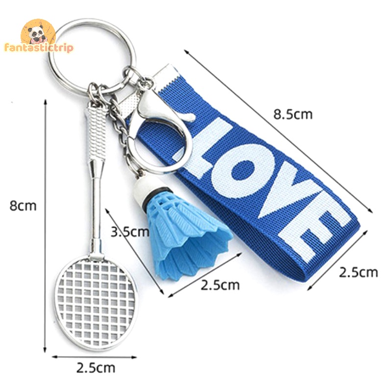 Móc Khóa Treo Ba Lô / Túi Xách Trang Trí Hình Quả Cầu Lông Độc Đáo mini Mới