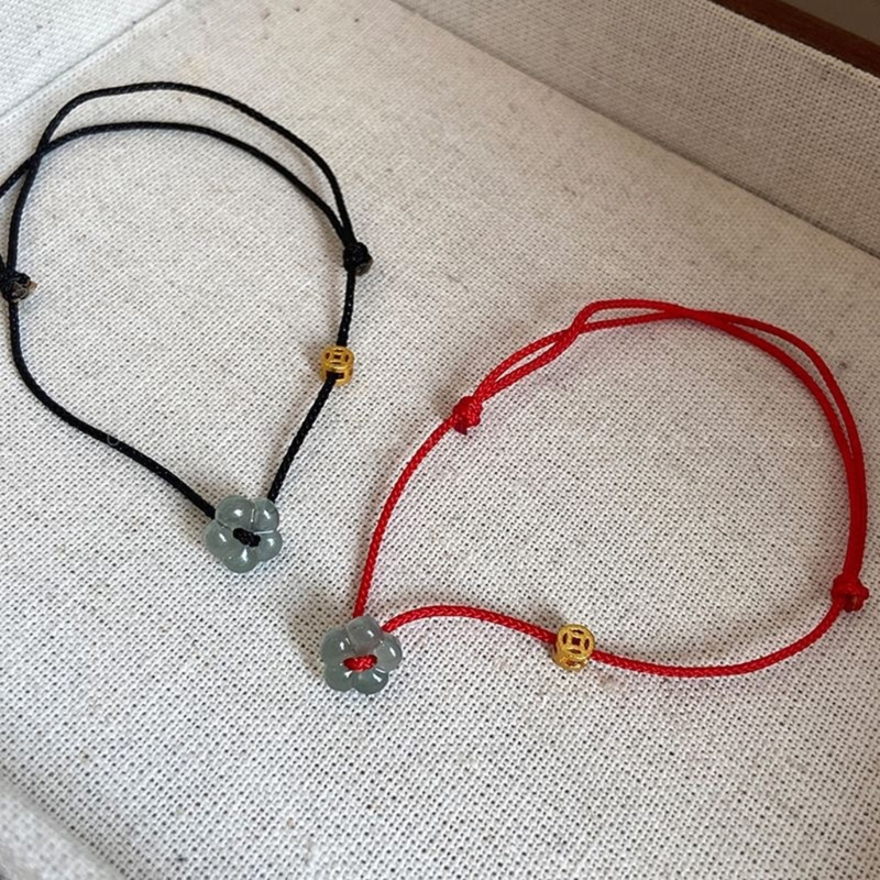 King Vòng Đeo Tay May Mắn Đính Hạt Phối Tua Rua Phong Cách Dân Tộc Trung Hoa