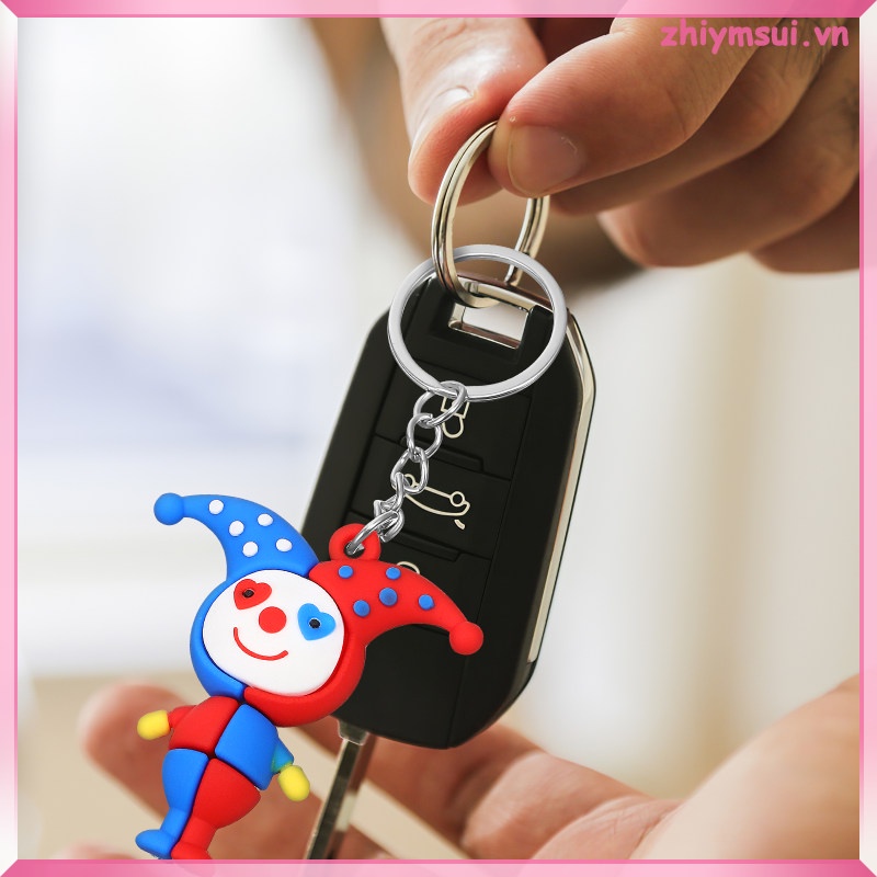 Móc Khóa Hình Búp Bê Chú Hề Vui Nhộn