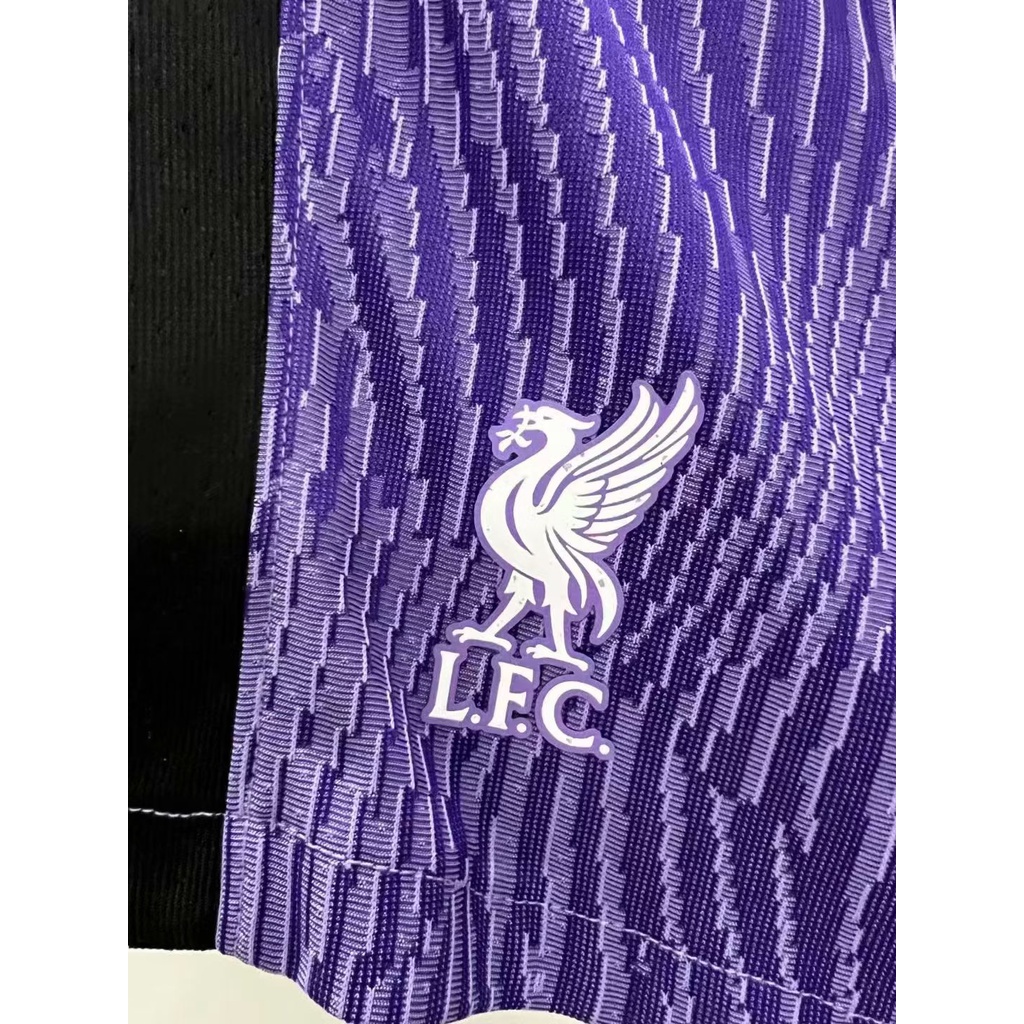 Quần Short Bóng Đá Chất Lượng Cao Màu Tím Sân Khách liverpool 2 2324 aaa +