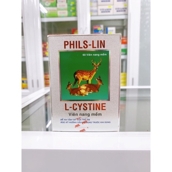 COMBO GIẢM THÂM NÁM KEM BÔI PHILDOMINA TUÝP 10G, Viên uống L-CYSTINE Phils-Lin 500mg đẹp da, giảm thâm nám date xa nhất