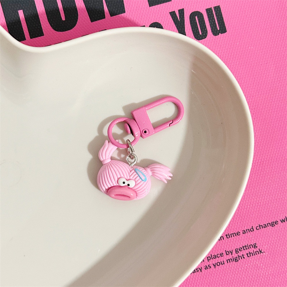 Móc Chìa Khóa Hình Búp Bê Miệng To Dễ Thương