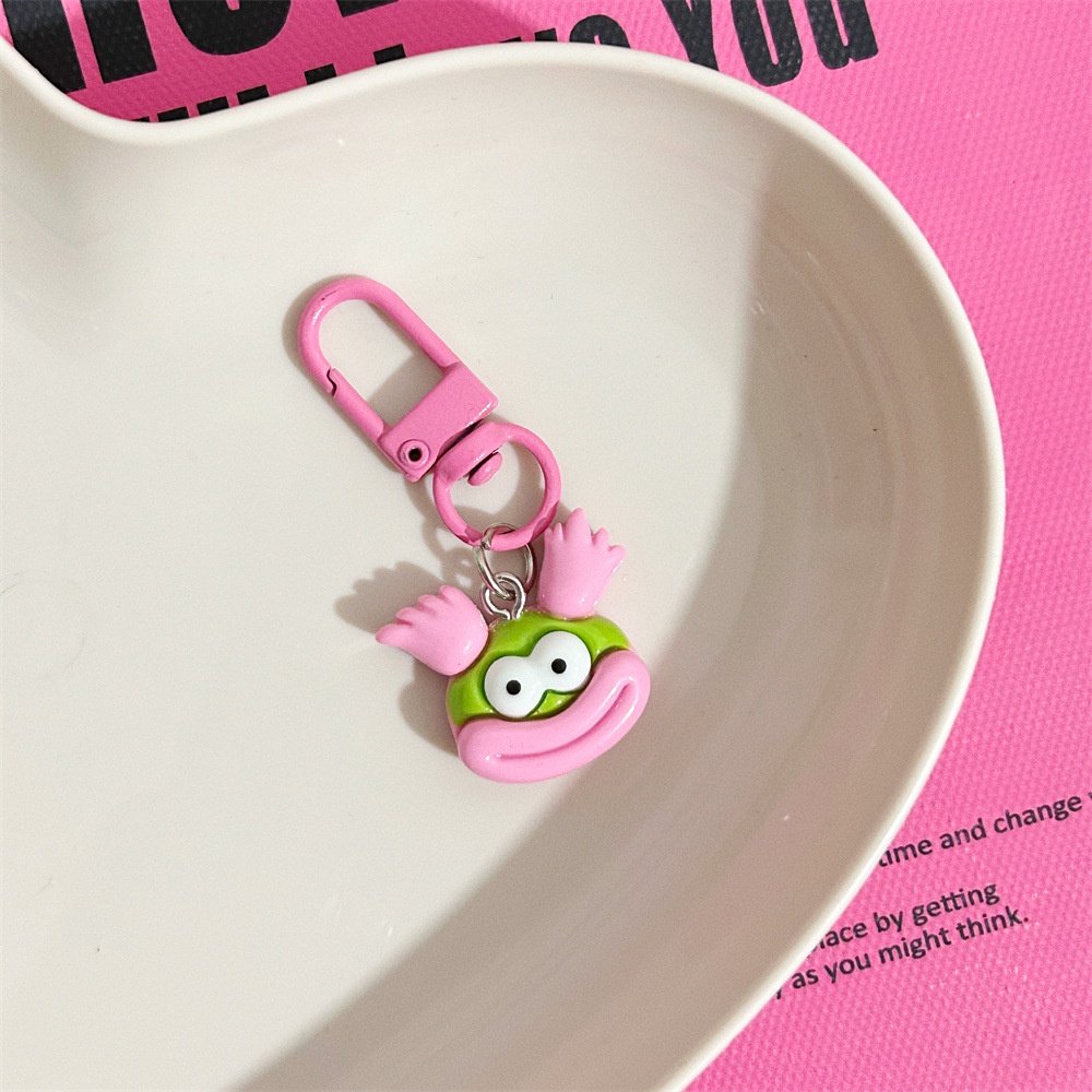 Móc Chìa Khóa Hình Búp Bê Miệng To Dễ Thương