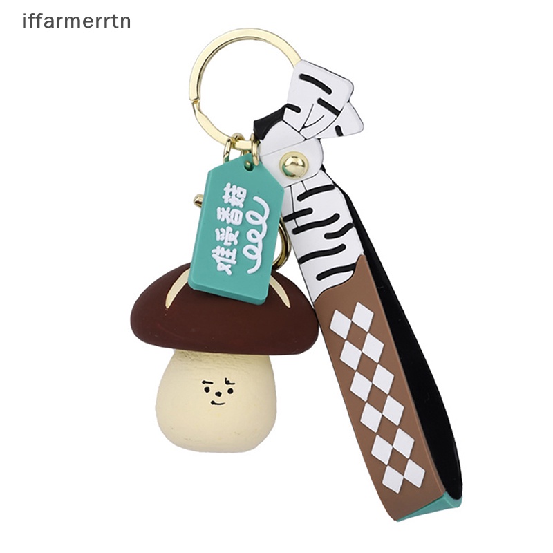 Iff Móc Khóa Điện Thoại / Chìa Khóa Xe Hơi / Túi Xách Hình Cây Nấm Củ Cải Dễ Thương Sáng Tạo Làm Quà Tặng Cho Trẻ Em hye