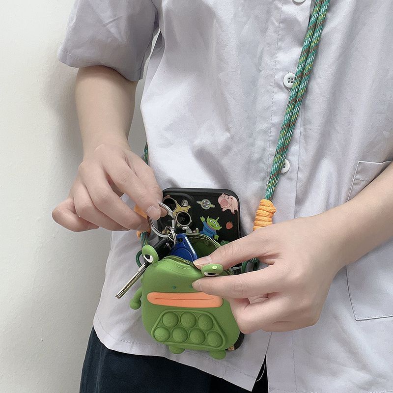 Dây Đeo Điện Thoại Kiêm Ví Họa Tiết Hoạt Hình zero Dễ Thương