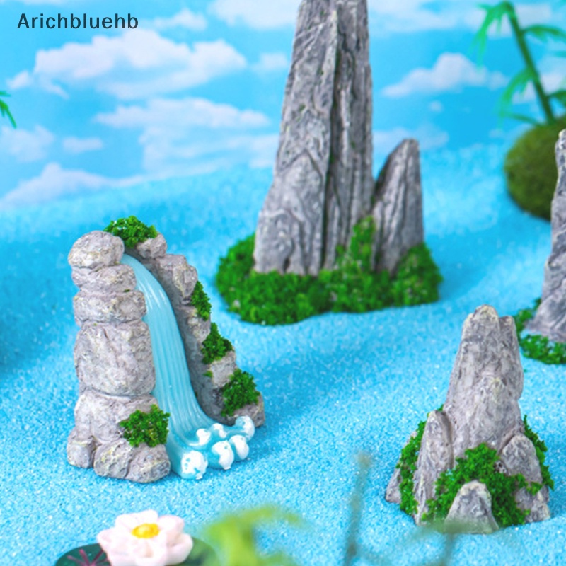 Tượng Đá Núi mini resin Thủ Công Sáng Tạo Trang Trí Bể Cá / Phong Cảnh
