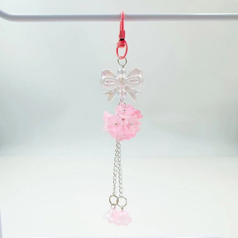 Omg Móc Chìa Khóa Hình Nơ Ngôi Sao Pha Lê Nhẹ Nhàng Tua Rua Chuông Tôm Hùm y2k Di Động Cho Nữ lugg