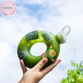 Bình Nước Thể Thao 500Ml Họa Tiết Bánh donut Xinh Xắn