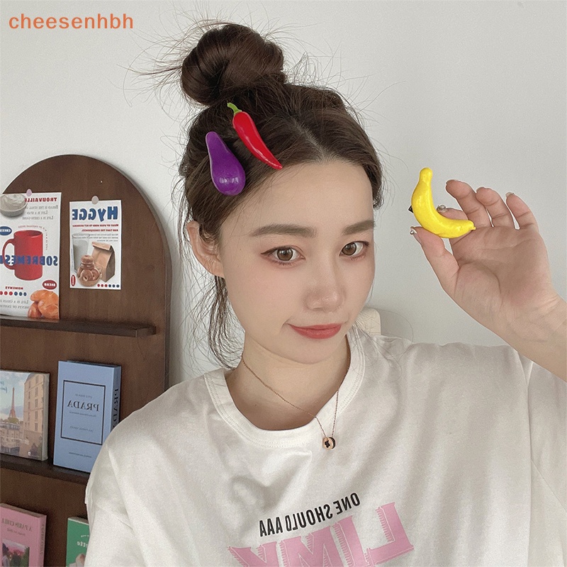 Kẹp Tóc Nhỏ Hình Trái Cây Và Rau Củ cheehbh Cho Nữ vn