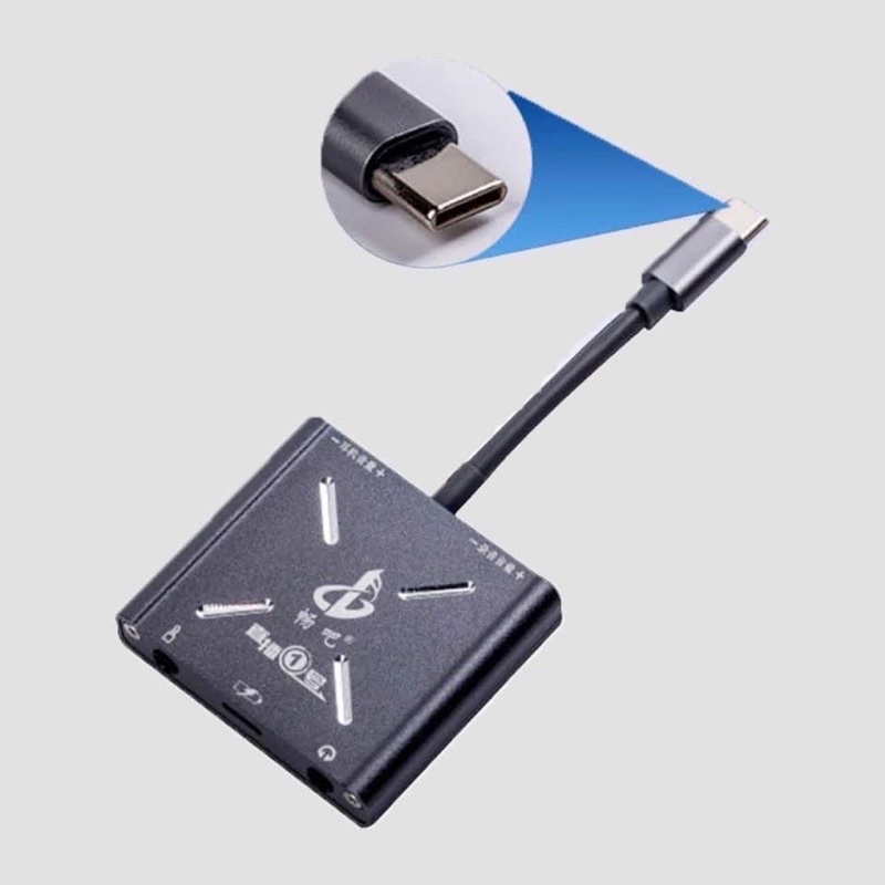 Cáp Chuyển Đổi TYPE SANG 3.5 2in1 Vừa Sạc Vừa Live Loại Xịn Dùng cho Livestream Bigo,Tiktok,FB Không