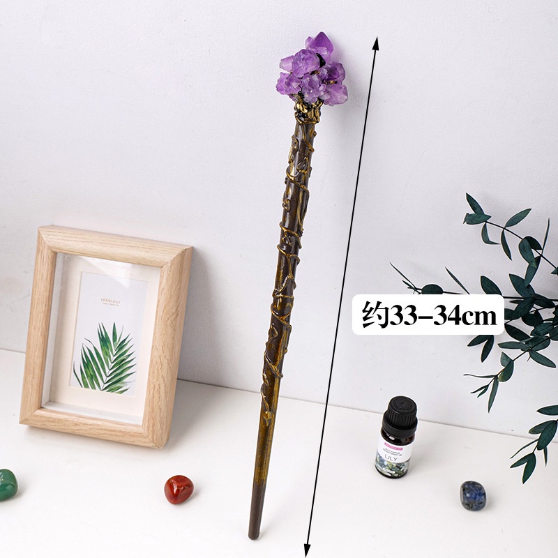 Đũa Thần Đính Đá Pha Lê Bán Dẫn Tự Nhiên Phong Cách retro