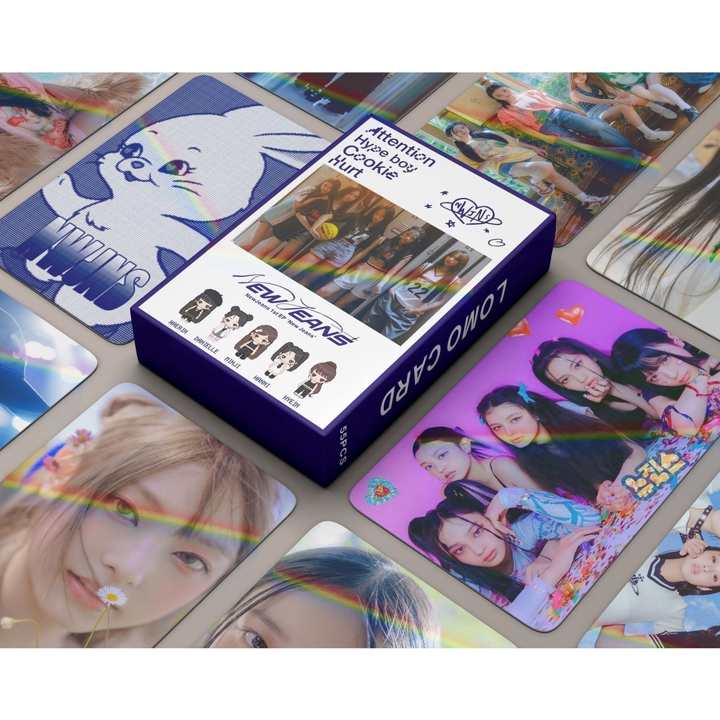 Bộ 50-55 Tấm Thẻ Hình lomo laser hologram Nhận Thức Câu Lạc Bộ Thỏ 1st debut Kỷ Niệm jy