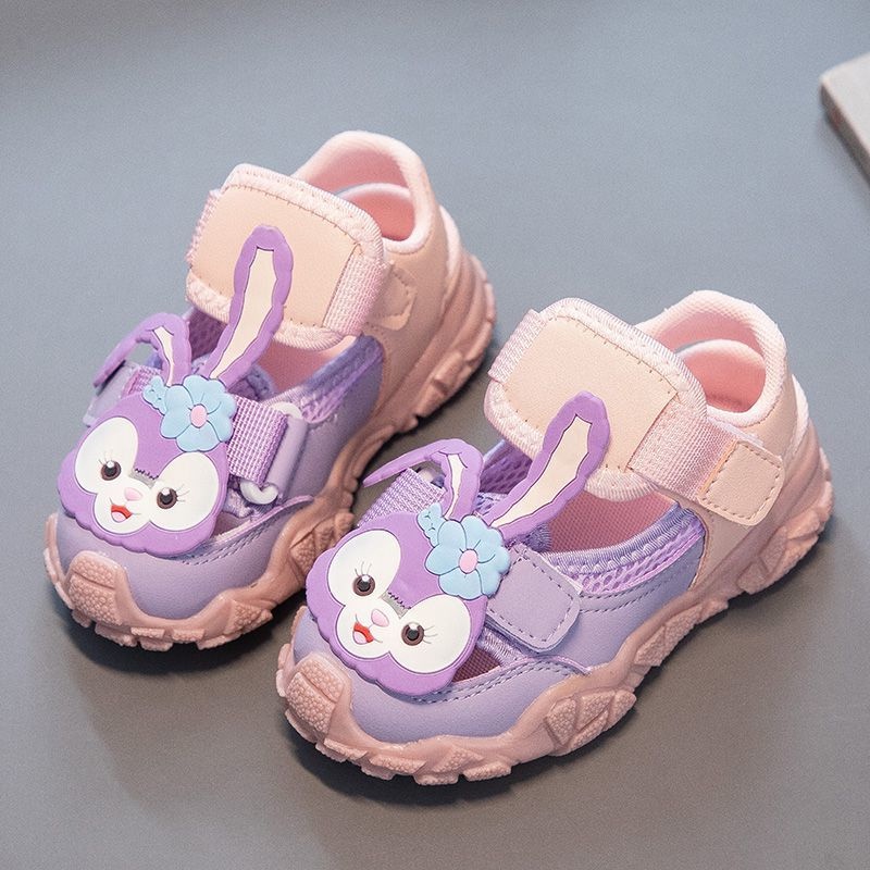 C-FOOT Giày Thể Thao Khoét Lỗ Thoáng Khí Thoải Mái Thiết Kế Hình Gấu Dâu Tây Hợp Thời Trang Cho Nữ