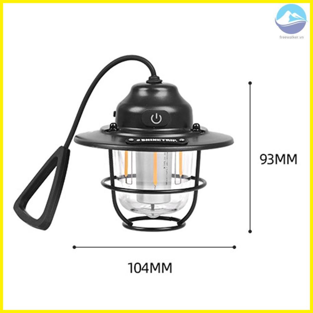 Retro Tent Lamp ShineTrip Cordless Camping Light USB Rechargeable Portable Lantern Home Atmospheres