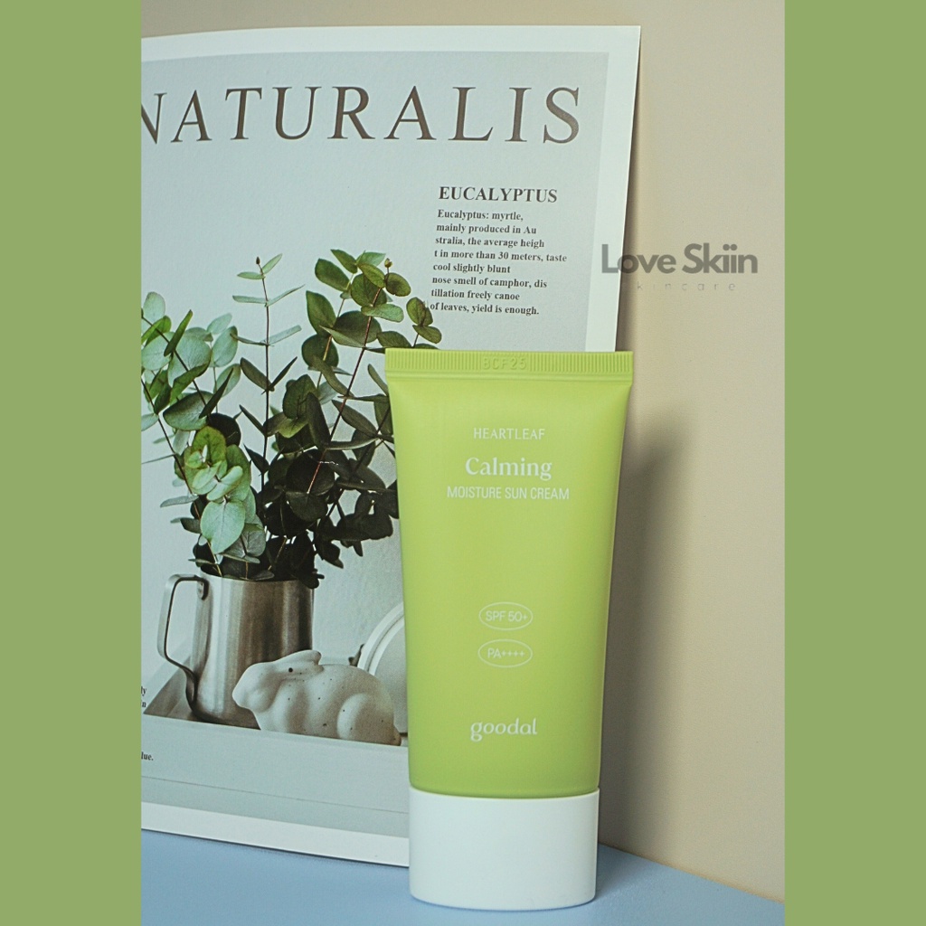Kem chống nắng diếp cá cho da nhạy cảm Goodal Houttuynia Cordata Calming Moisture Sun Cream SPF 50+ Pa++++ 50ml