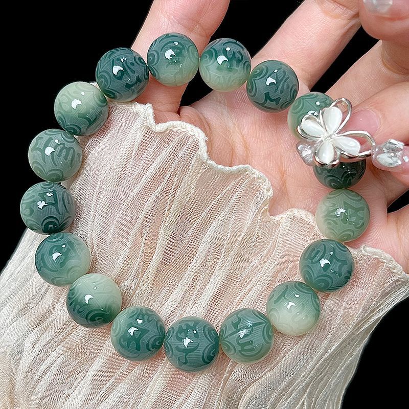 Jindaiyuan vermilion Vòng Đeo Tay Đá Cát Bồ Đề Phật Giáo Chính Hãng Cho Nam Và Nữ