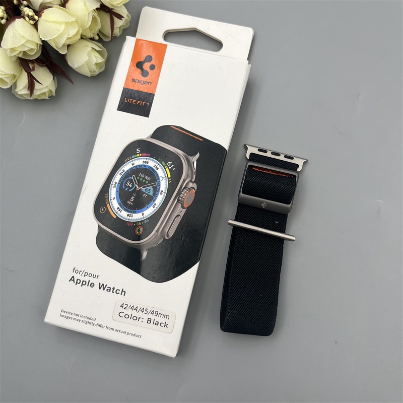 Spigen Dây Đeo nylon Dẻo Thay Thế Cho Đồng Hồ Thông Minh apple watch series ultra 8 / se2 / 7 / se / 6 / 5 / 4 / 3 / 2 / 1 49mm 45mm 44mm 42mm