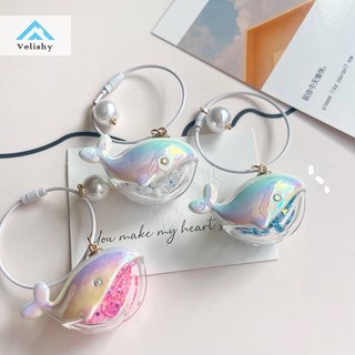 Velishy Cá Voi Dễ Thương Cá Heo Móc Khóa Động Vật Biển Búp Bê Móc Khóa Phụ Kiện Xe Hơi Dành Cho Nam Nữ Cặp Đôi Túi Trang Sức