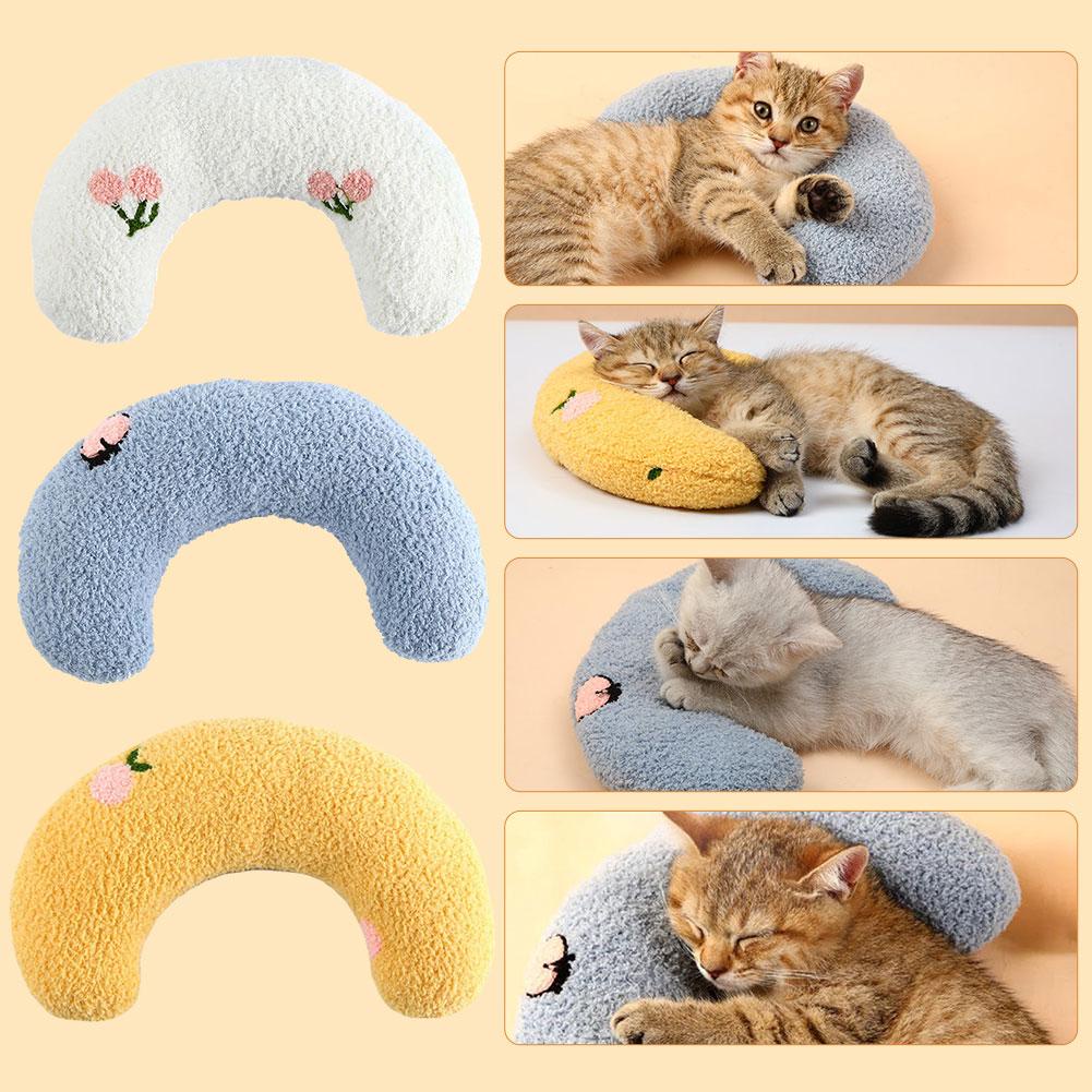 Gối Ngủ Mềm Mại Thoải Mái Hình Chữ u Dành Cho Thú Cưng w4k5