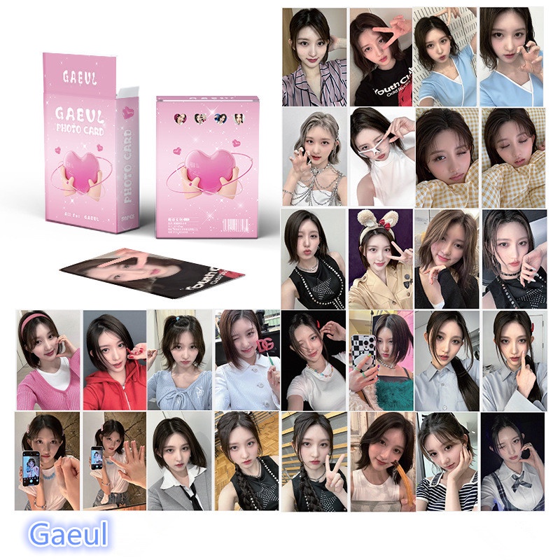 IVE Laser Card Set 50 Tấm Thẻ Ảnh WONYOUNG Leeseo YuJin LOMO Card Hình Nhóm Nhạc