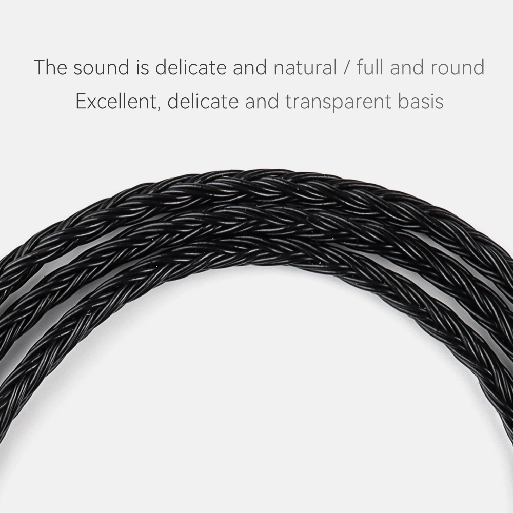 QKZ Q1 MAX 16-Stand 352 Cores Silver-Plated HiFi Earphones Upgrade Cable