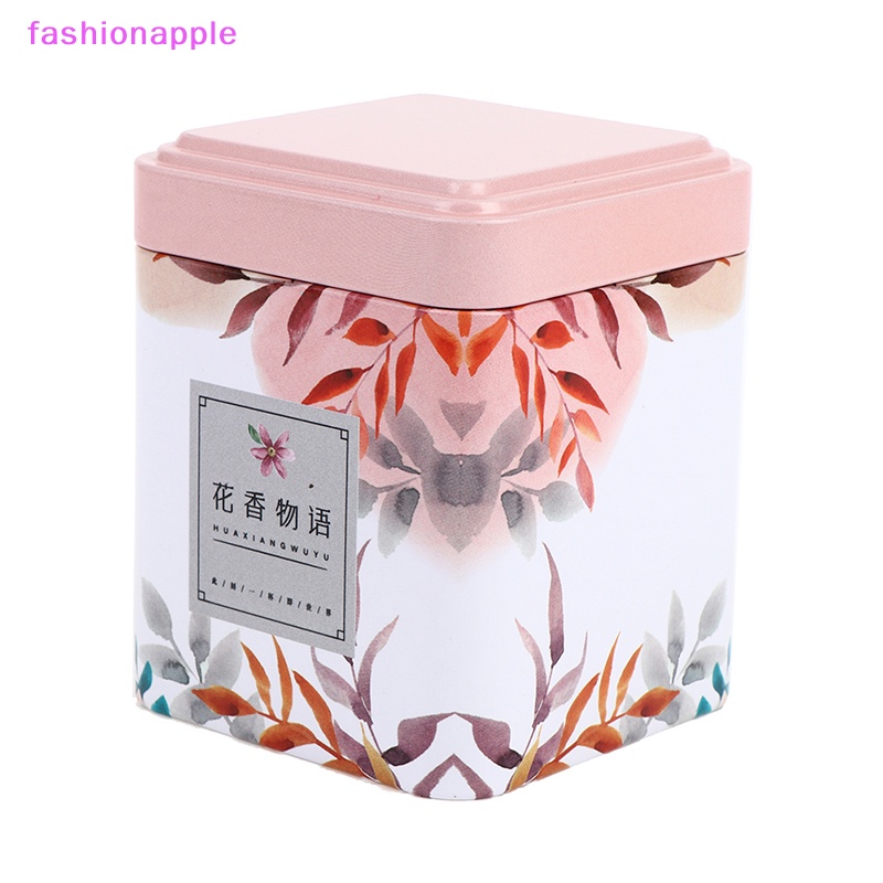 Hộp Thiếc Vuông Đựng Trà / Kẹo Thời Trang vintage