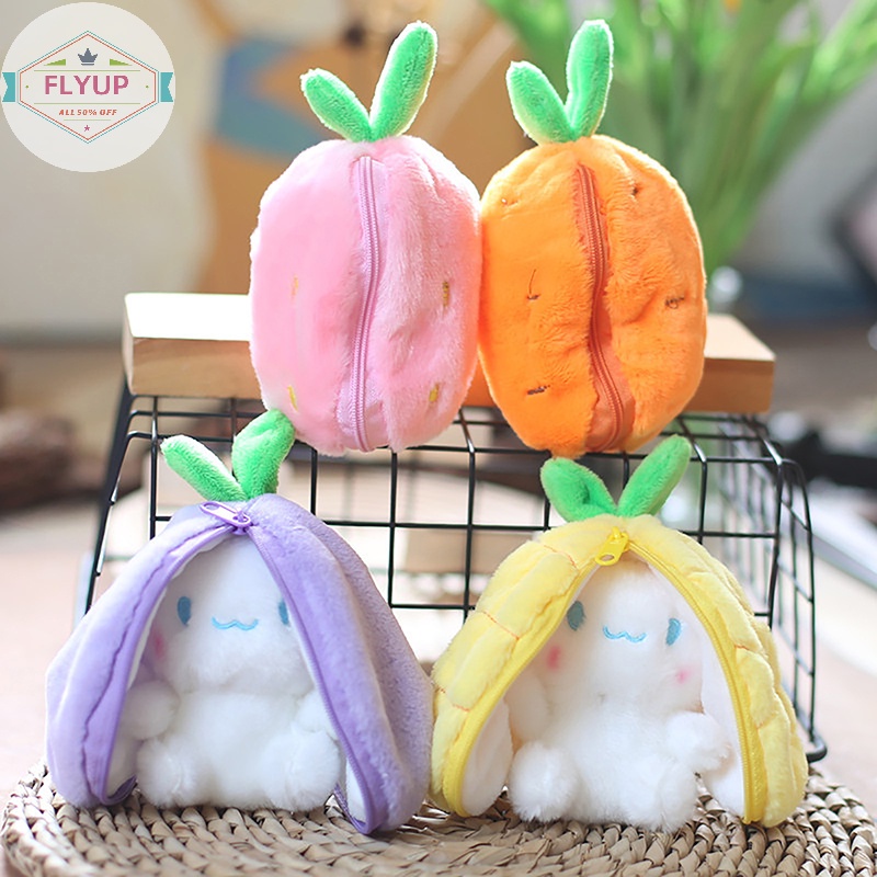 Flyup Búp Bê Nhồi Bông 12cm Hình Cà Rốt / Dâu Tây / Thỏ / Trái Cây Sáng Tạo Cho Bé vn