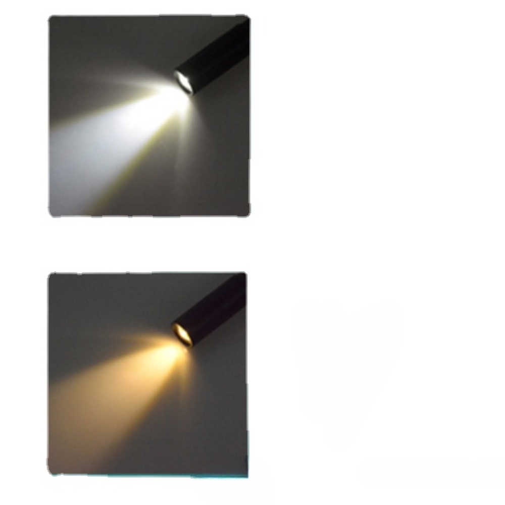 Đèn Pin mini Ánh Sáng Vàng + Trắng Hợp Kim Nhôm Chống Thấm Nước