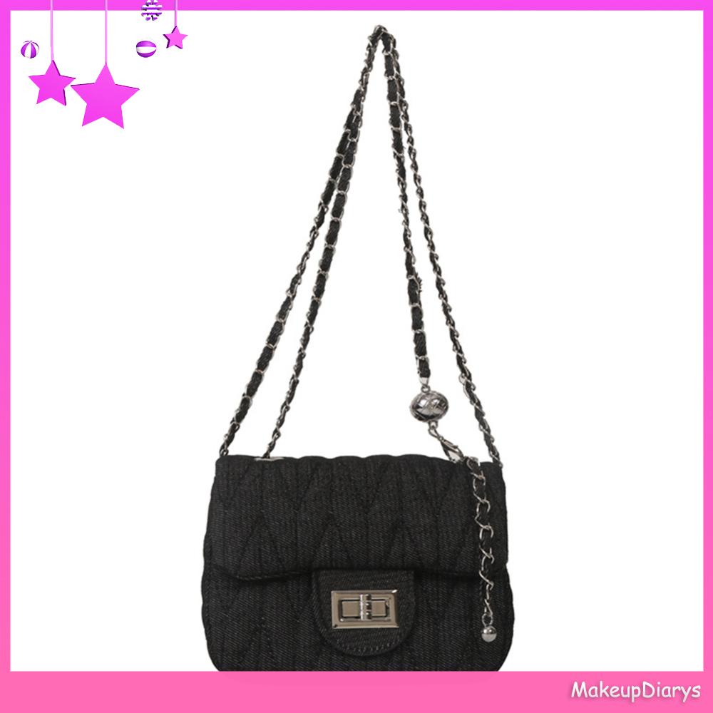 ★ Mỹ Phẩm Trang Điểm ★ Túi denim Đeo Chéo Thời Trang Dành Cho Nữ