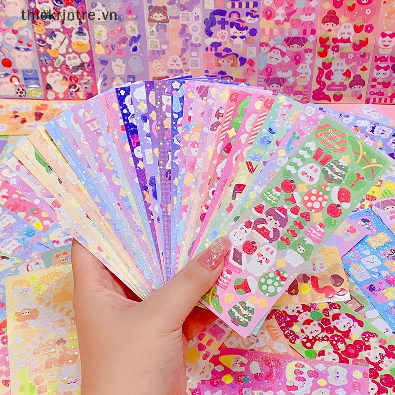 Set 10 sticker Họa Tiết Hoạt Hình Trang Trí Scrapbook