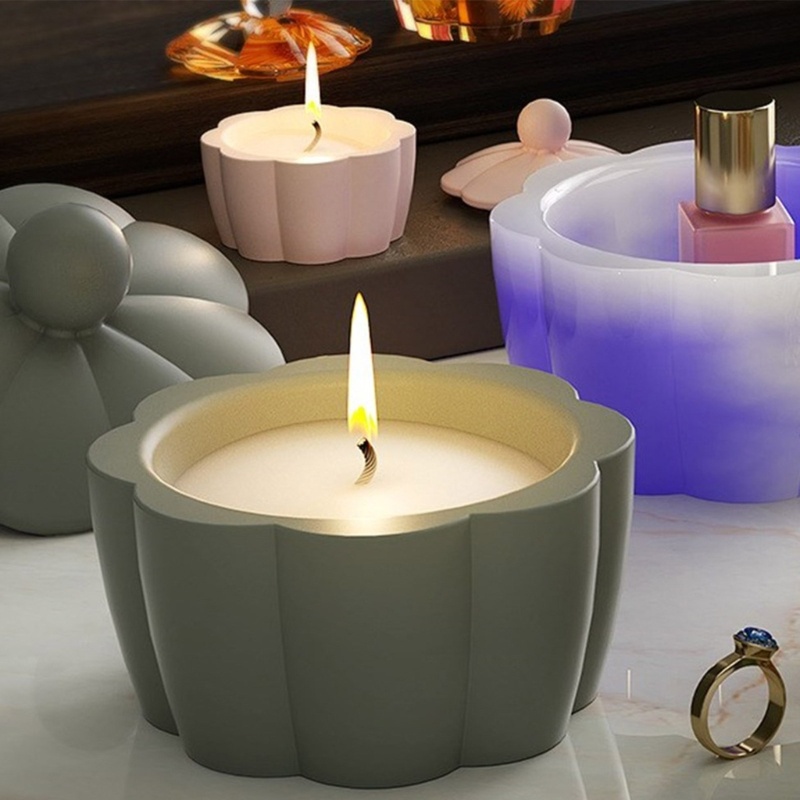 Khuôn Làm Đồ Thủ Công Hình Bông Hoa Bằng Nhựa resin Có Nắp