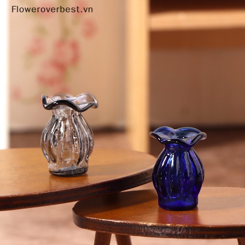 Bình Hoa Thủy Tinh Mini Tỉ Lệ 1: 12 Trang Trí Nhà Búp Bê